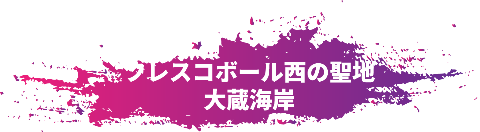 フレスコボール西の聖地・大蔵海岸