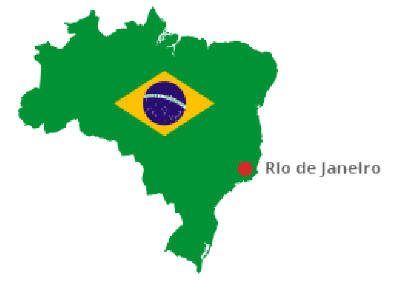 ブラジルの地図