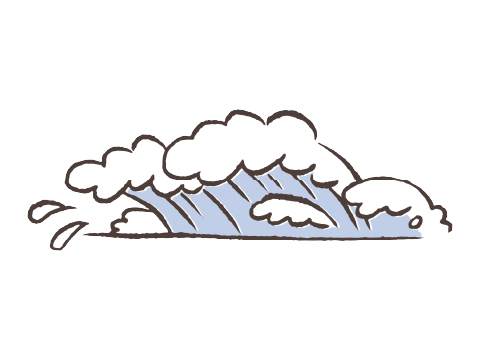 津波のイラスト